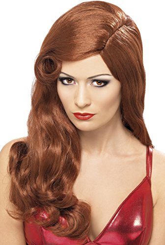 Smiffys Silver Screen Sensation Wig - Auburn