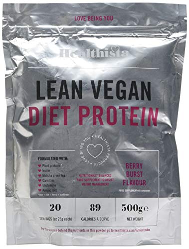 Healthista Lean Vegan Diet Protein Powder - Berry Burst