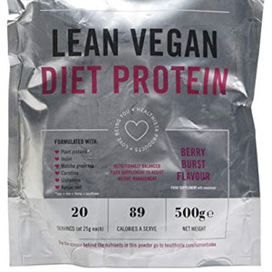 Healthista Lean Vegan Diet Protein Powder - Berry Burst