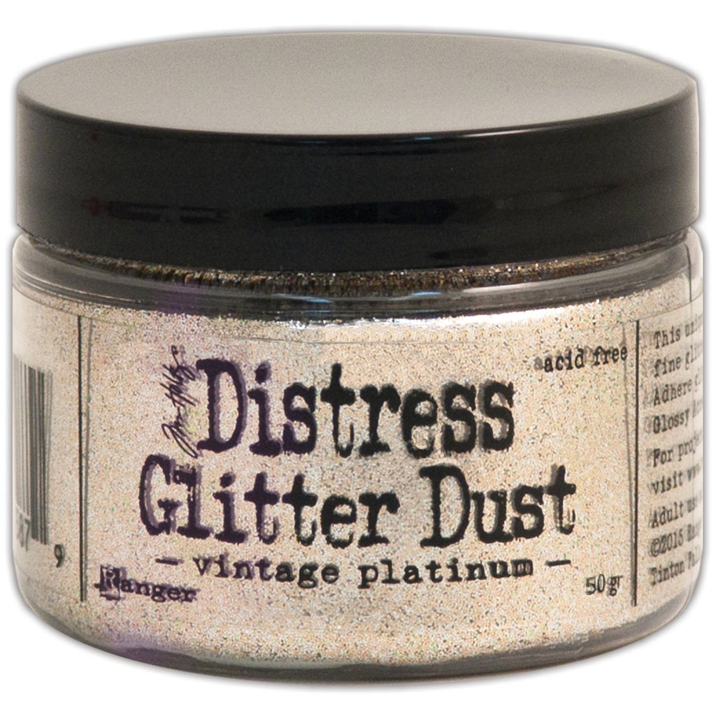 Ranger TDR49753 Vintage Platinum Tim Holtz Distress Glitter Dust 50G, Gold