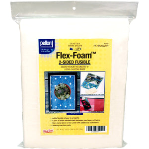 Pellon FF79F26020P Flex-Foam 2-Sided Fusible Stabilizer, 20" x 60"