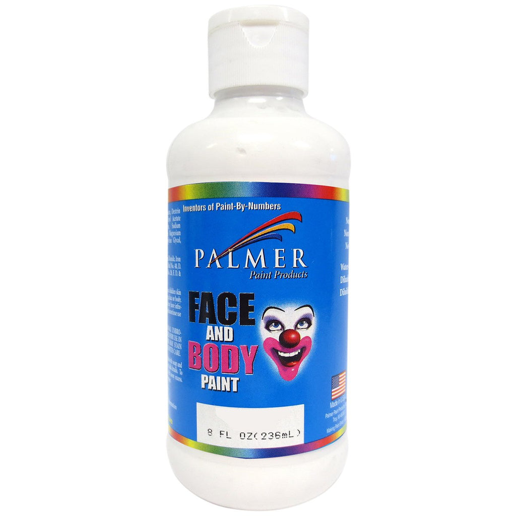 Palmer 56022-6 Face & Body Paint, 8 oz, White
