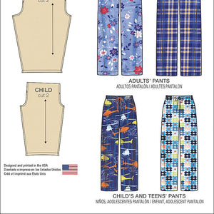 Simplicity Patterns Child's, Teens' and Adults Pants Size: A (Xs - L / Xs - XL), 8022