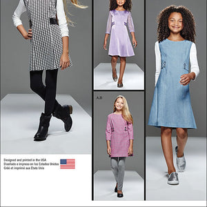 Simplicity Patterns Girls' and Girls' Plus Project Runway Dress or Jumper Size: AA (8-10-12-14-16), 8026