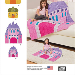 Simplicity Patterns Rag Quilts and Matching Doll Rag Quilts Size: Os (One Size), 8033