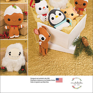 Simplicity Patterns Stuffed Animals and Ornaments Size: Os (One Size), 8035