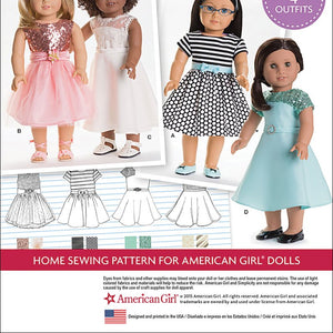 Simplicity Patterns American Girl Doll Clothes for 18 Inch Doll Size: Os (One Size), 8039