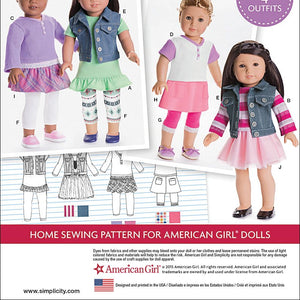 Simplicity Patterns American Girl Doll Clothes for 18 Inch Doll Size: Os (One Size), 8041