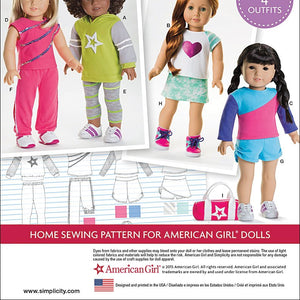 Simplicity Patterns American Girl Doll Clothes for 18 Inch Doll Size: Os (One Size), 8042