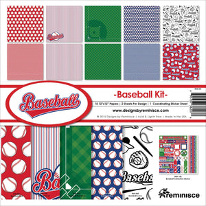 Reminisce BSB-200 Baseball Collection Kit, 12" by 12", Multicolor