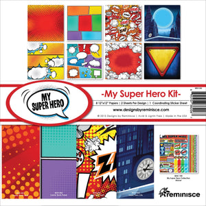 Reminisce MSH-200 My Super Hero Collection Kit, 12" by 12", Multicolor