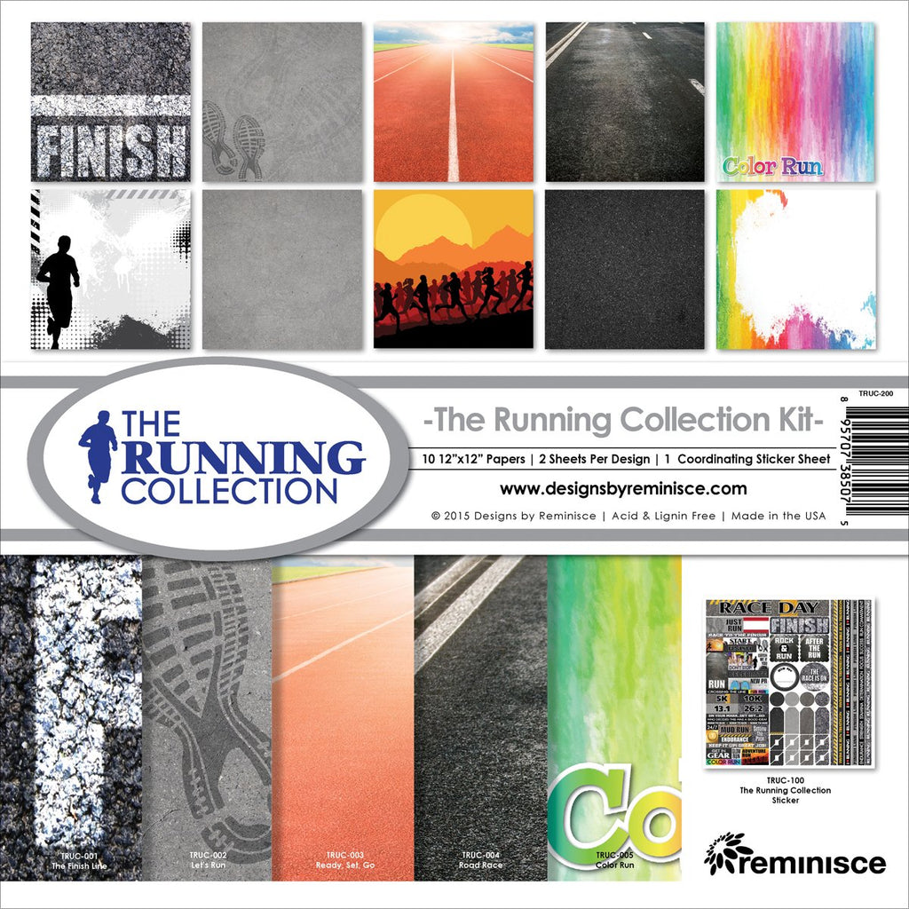 Reminisce TRUC-200 Running Collection Kit, 12" by 12", Multicolor