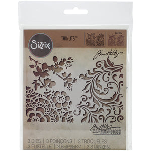 Sizzix 661185 Mixed Media #2 Thinlits Die Set by Tim Holtz (3/Pack)