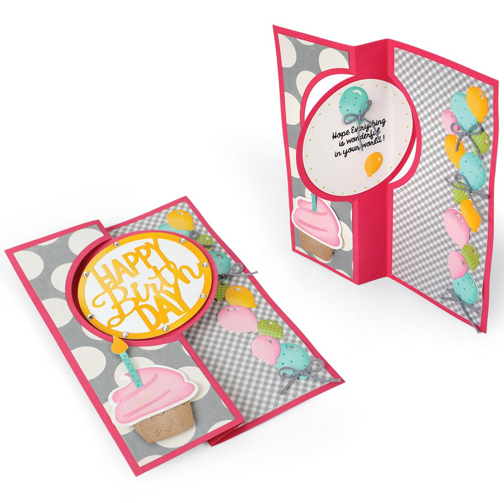 Sizzix 661123 Card Circle Flip-Its Framelits Plus Die Set by Stephanie Barnard (17/Pack)