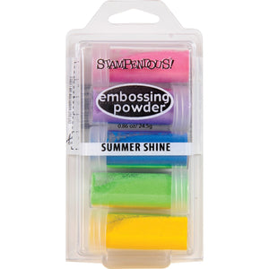 Stampendous EK21 Embossing Powder (5 Pack), 86 oz, Summer Shine