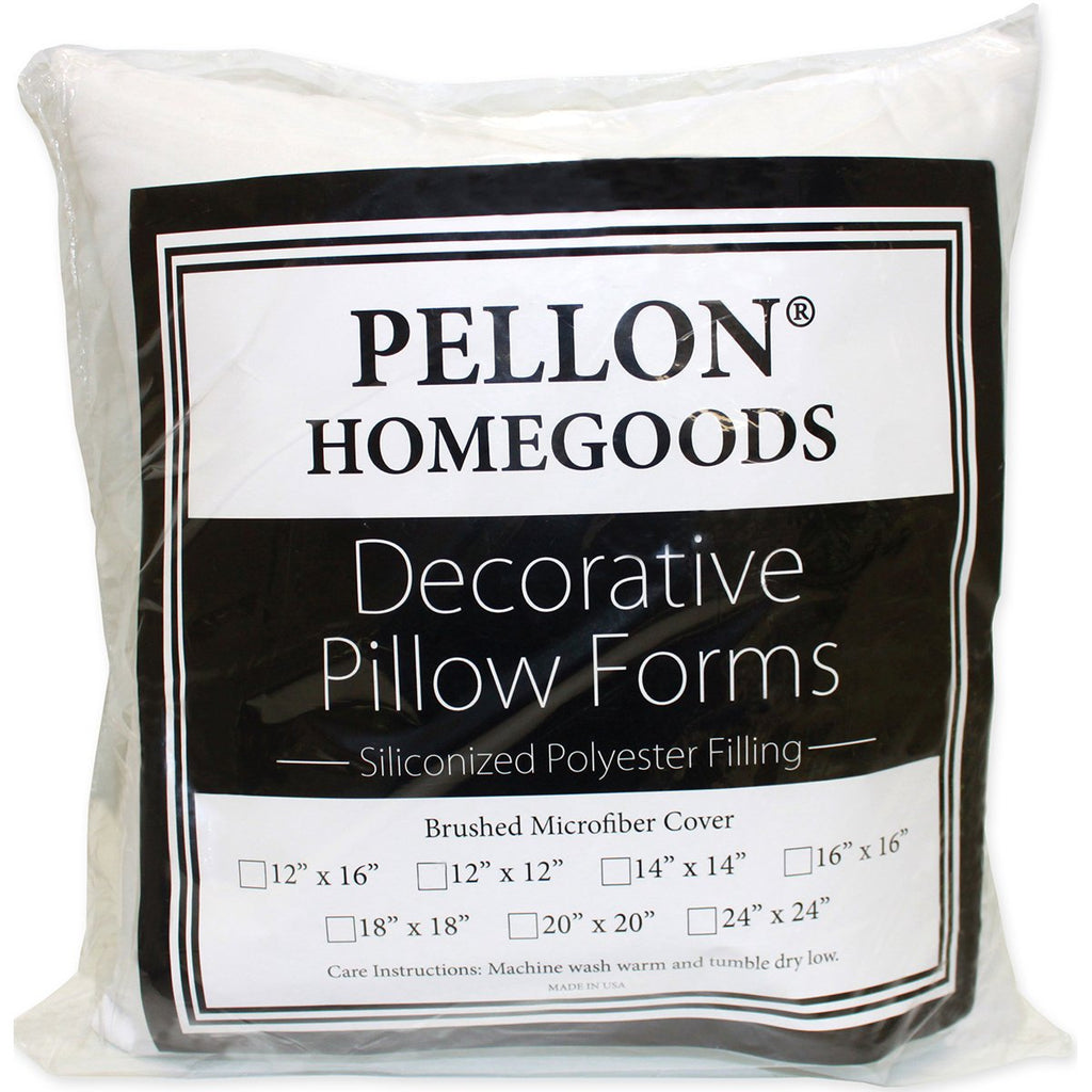 Pellon PPI16x16 Decorative Pillow Form, 16" by 16", White