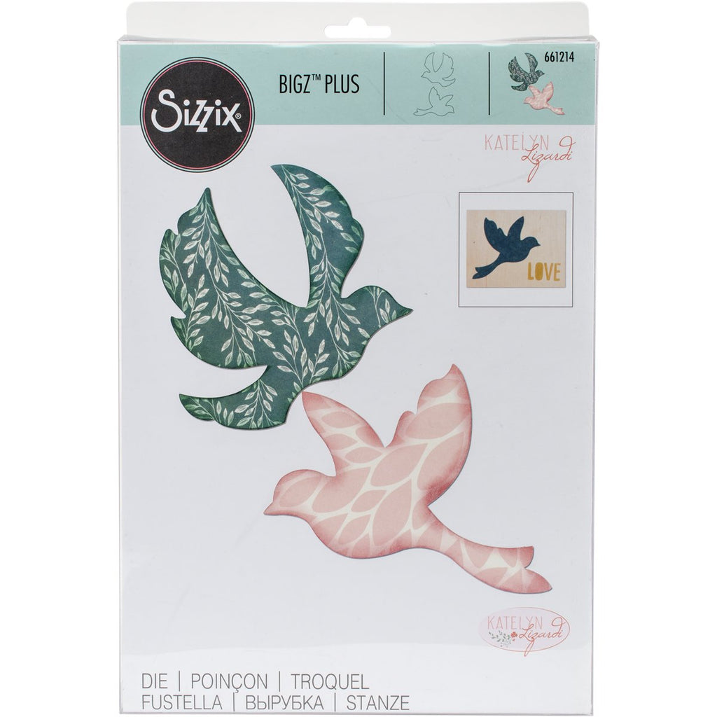Sizzix 661214 Bigz Plus Die, Birds In Flight by Katelyn Lizardi