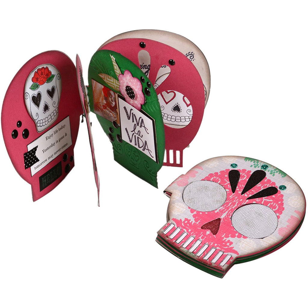 Sizzix 661315 Bigz XL Die, Day of The Dead Sugar Skull Book by Crafty Chica