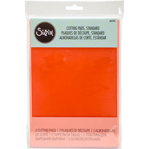 Sizzix 661345 Accessory Cutting Pads, Standard, Coral, 1 Pair