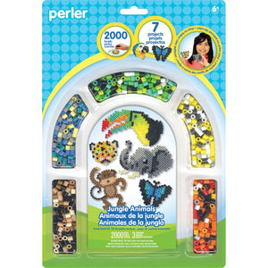 Perler Beads 80-62989 Jungle Animals Activity Kit