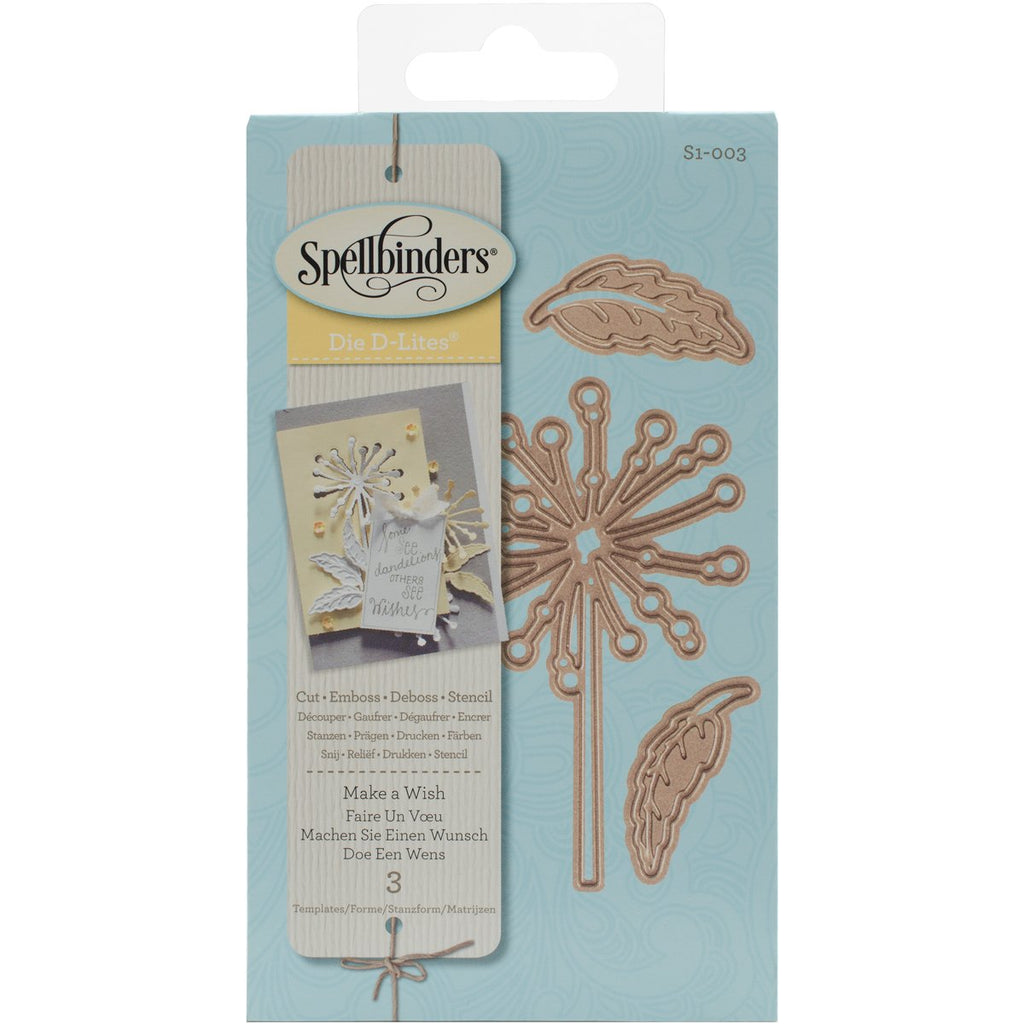 Spellbinders S1-003 Make a Wish Shapeabilities Die D-Lites, Silver