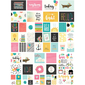 Simple Stories 6623 Carpe Diem Snap Card Pack, Multicolor