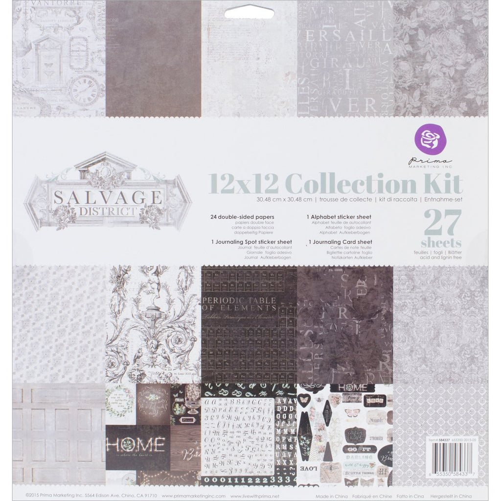 Prima Marketing Collection Kit 12x12-Salvage District