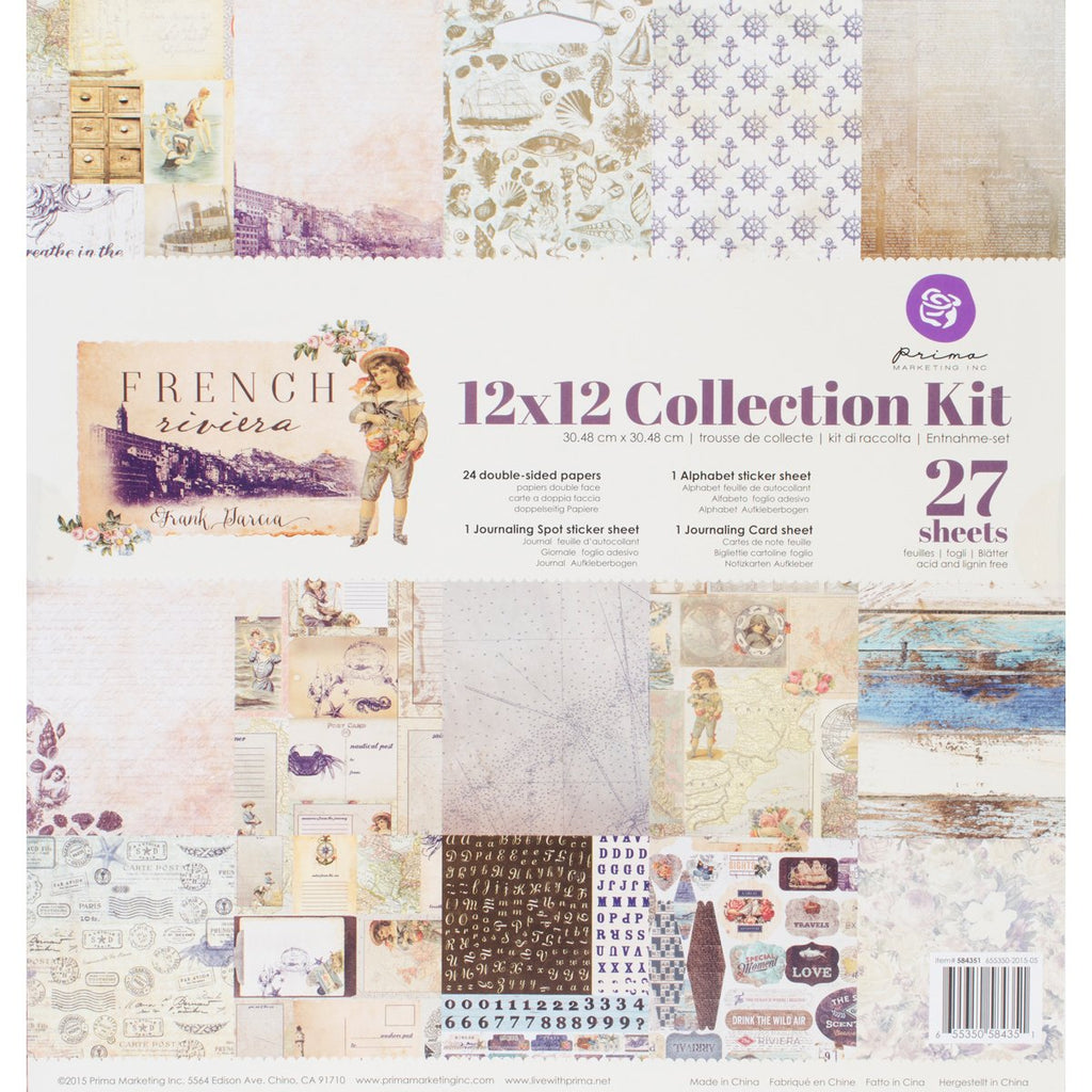 Prima Marketing Collection Kit 12x12-French Riviera