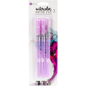 Prima Water Brush Pens 3/Pkg-.5, .35, .25