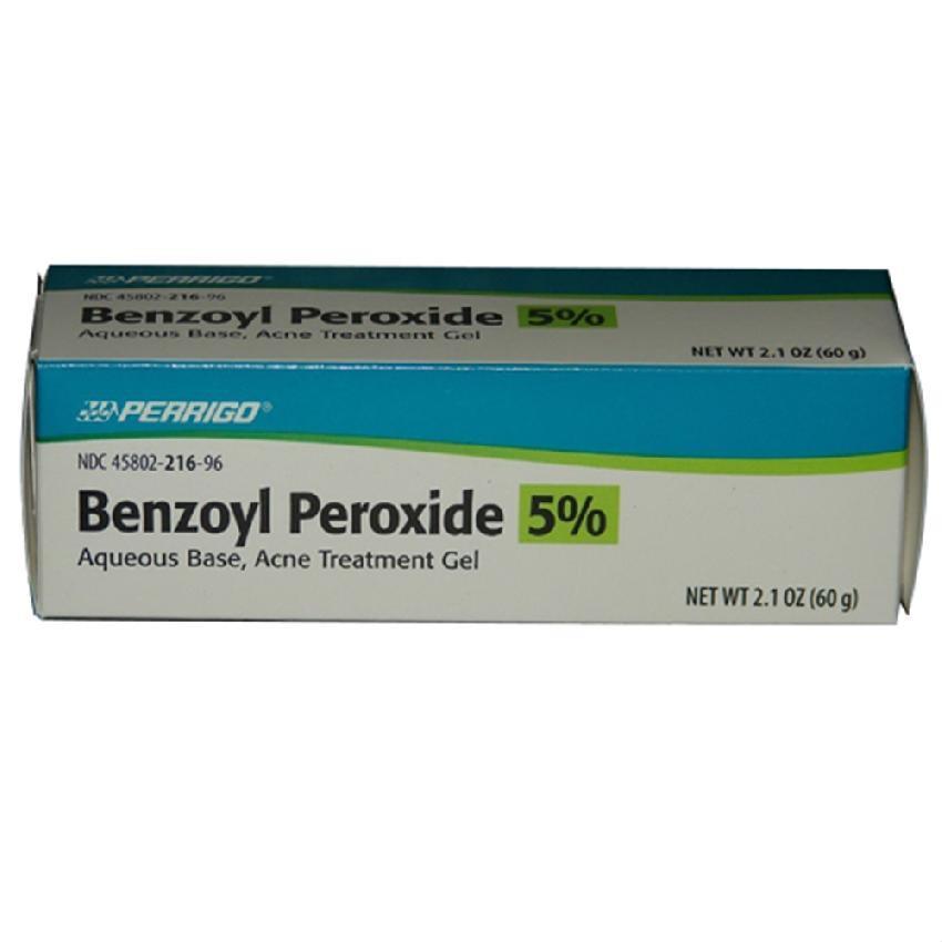 Perrigo Benzoyl Peroxide 5% Acne Treatment Gel Tube - 2.1 oz