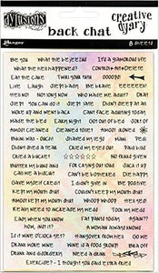 Ranger Dye58564 Dyan Reaveley'S Dylusions Creative Dyary Back Chat Stickers-