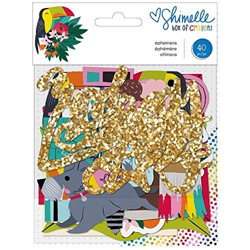 Shimelle 346615 Ephemera Embellishments, Multicolor