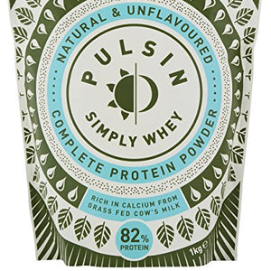 Pulsin' Unflavoured Whey Concentrate Protein Powder 1kg