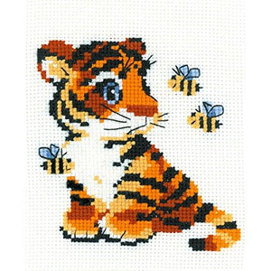 RIOLIS 10 Count Stripes Counted Cross Stitch Kit, 6 x 7"