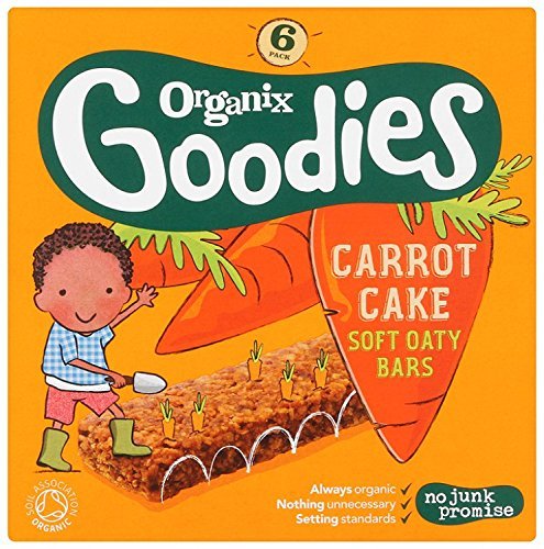 ORGANIX (VEGETARIAN) Organic Carrot Cake Cereal Bar 6x30g (PACK OF 1)