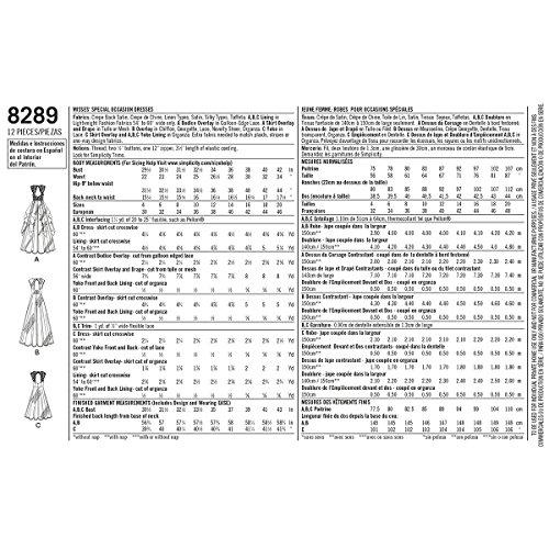 Simplicity Patterns US8289P5 Simplicity Special Occasion, 12-14-16-18-20
