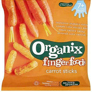 Organix Organic Crunchy Carrot Sticks 20g (Pack of 8)