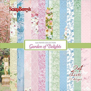 Scrapberry's Garden of Delights 6" x 6" Paper Pad (SSCB220610709x)