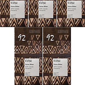 VIVANI Dark Panama 92% Cocoa 80g (PACK OF 10)