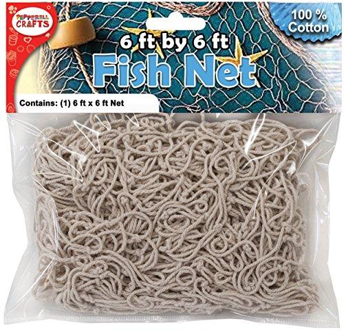Pepperell Dectn Cotton Fish Net-6 x 6 Feet