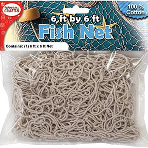 Pepperell Dectn Cotton Fish Net-6 x 6 Feet