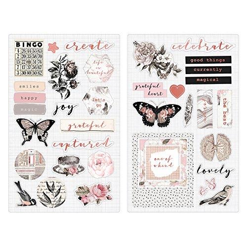 Prima Marketing Amelia Rose-Chipboard Stickers