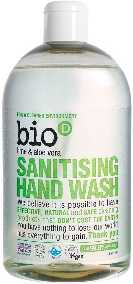 Bio-D Anti Bacterial Hand Wash Lime & Aloe Vera x 2 (Pack of 2)