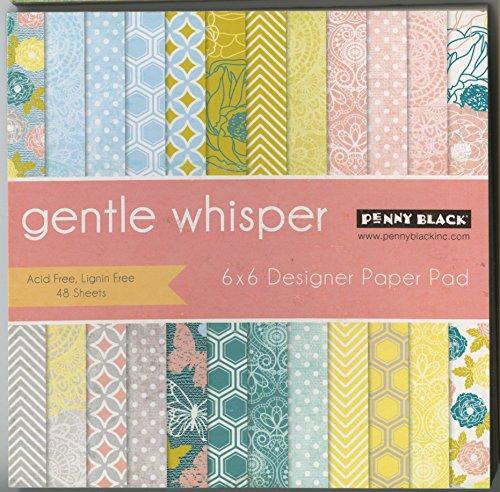 Penny Black 80-008 Gentle Whisper Paper Pad, 6 x 6"