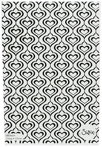 Sizzix Texture Fades Embossing Folder Hearts