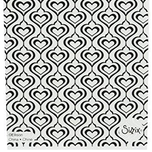 Sizzix Texture Fades Embossing Folder Hearts