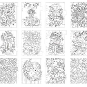 Prima Marketing 655350592196 My Prima Planner Embelishments Coloring Dividers - Beauty is Everywhere