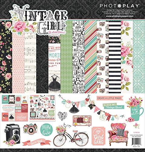 Photo Play Paper Vintage Girl Photoplay Collection Pack 12"X12"