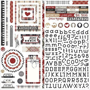Photo Play Paper Mad 4 Plaid Tailored Sticker Sheet