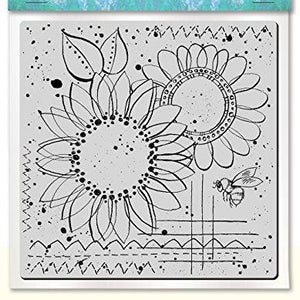 STAMPENDOUS 6CR004 Cling Stamp, Sunny Sketch